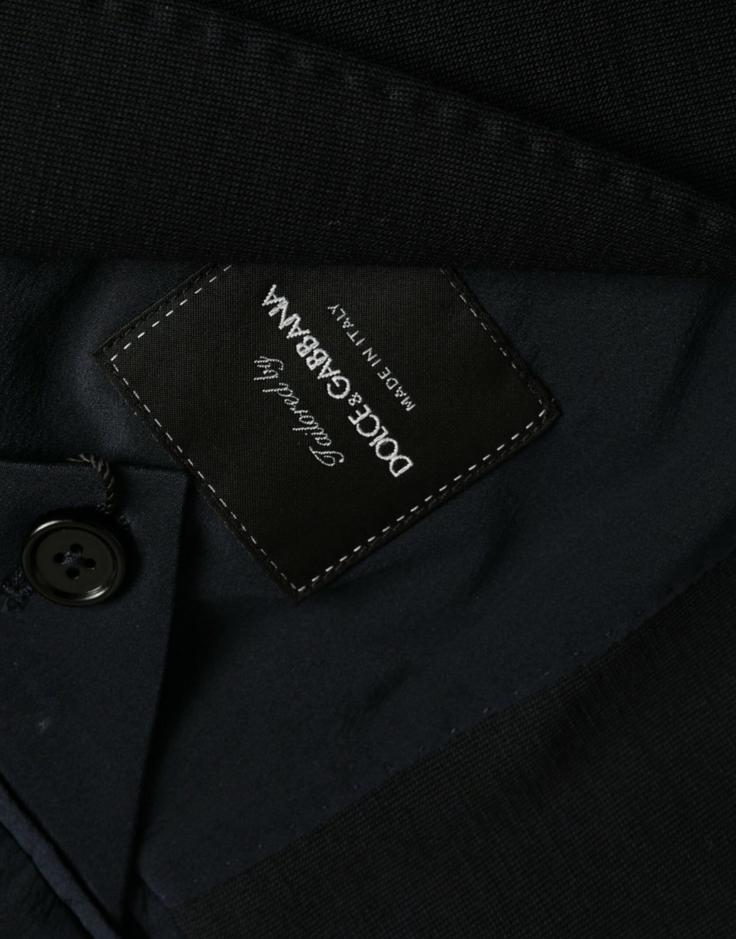 Blazer simple boutonnage en laine noire Dolce & Gabbana