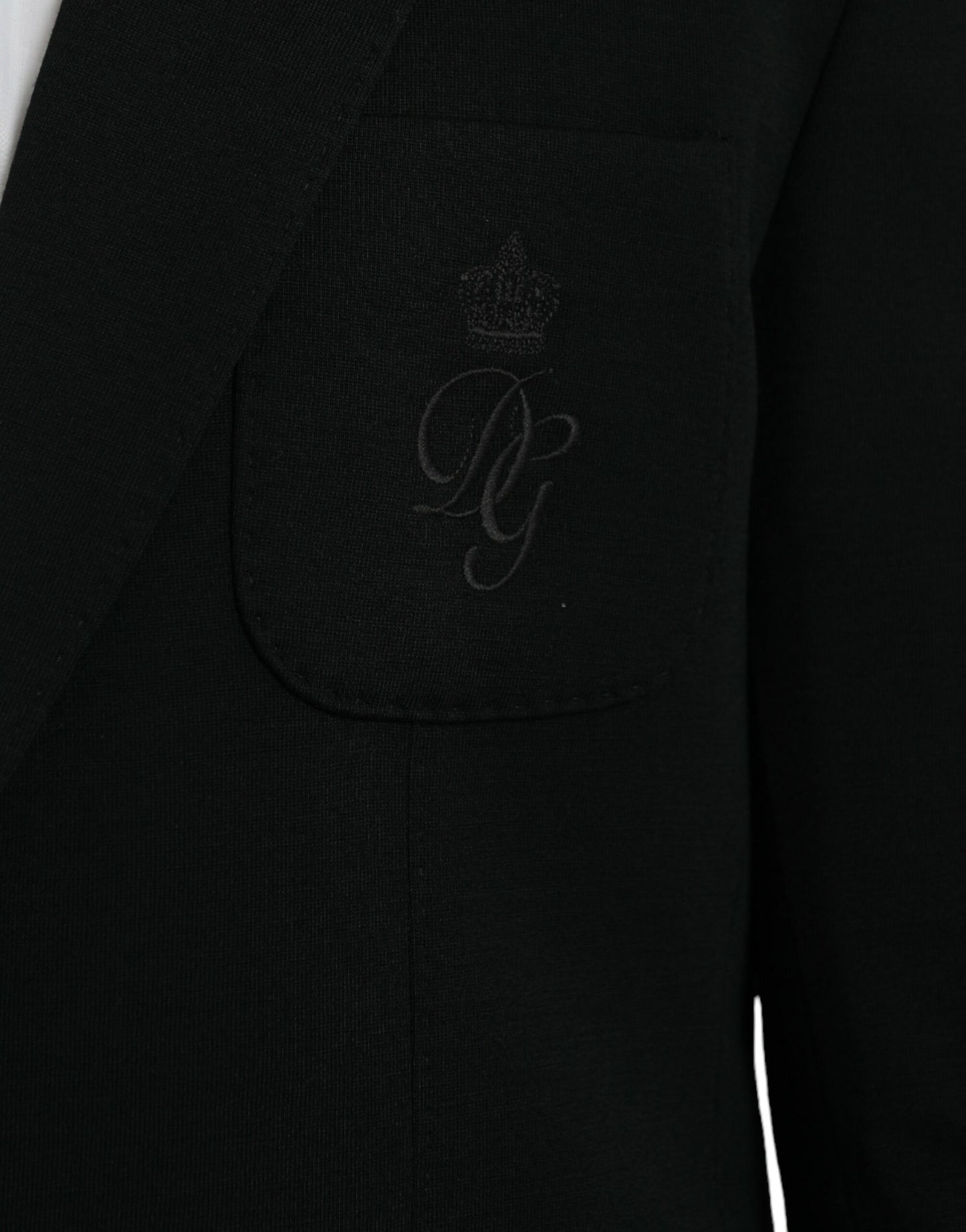 Blazer simple boutonnage en laine noire Dolce & Gabbana