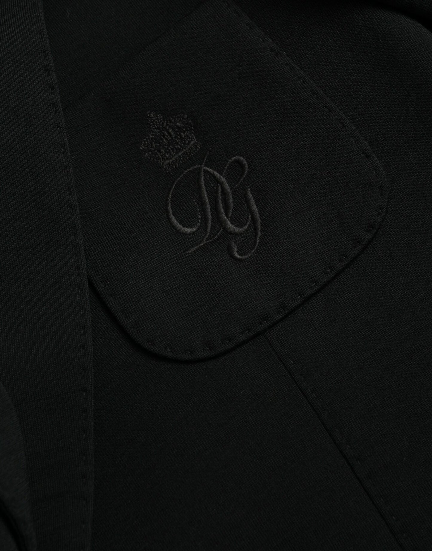 Blazer simple boutonnage en laine noire Dolce & Gabbana