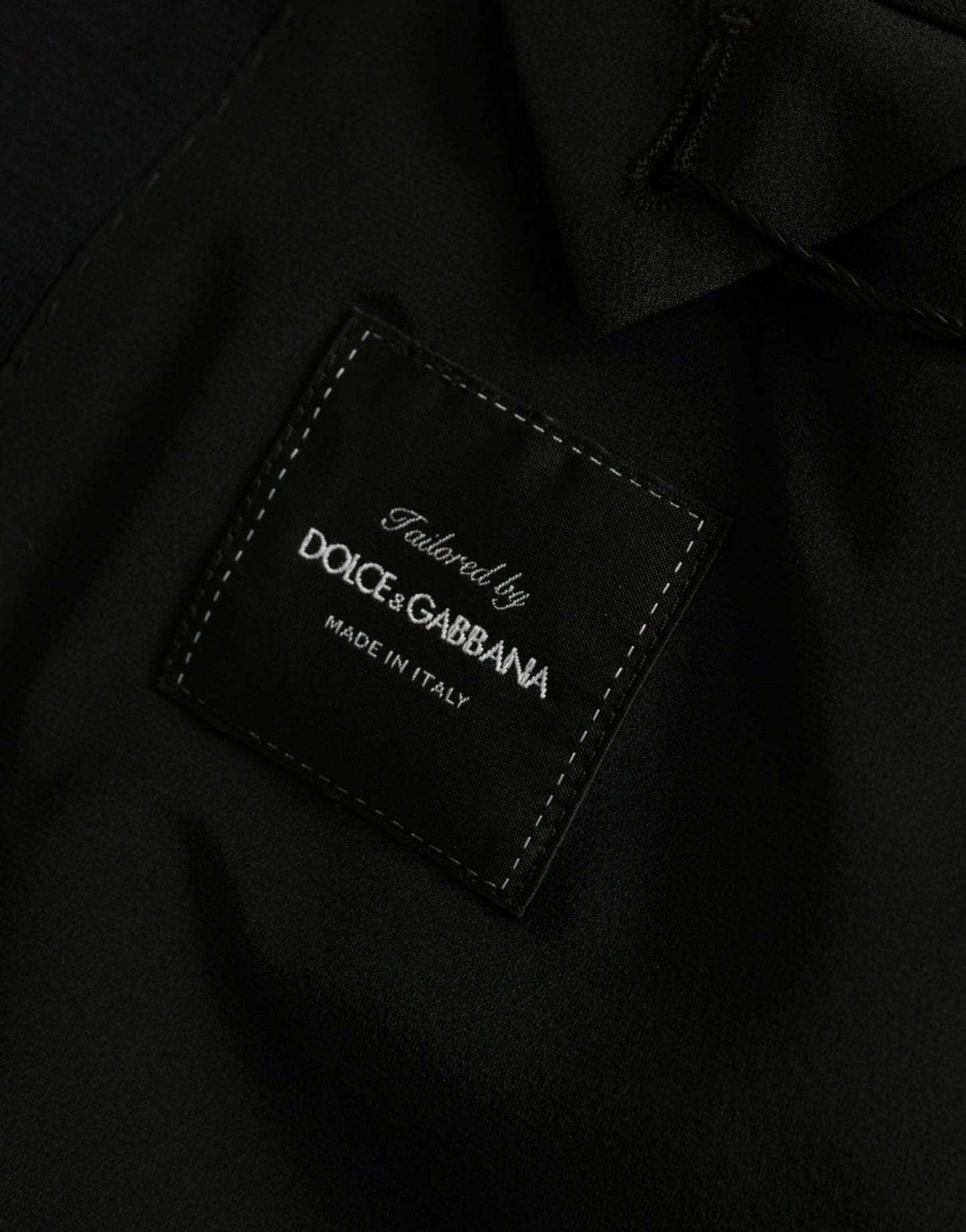Blazer simple boutonnage en laine noire Dolce & Gabbana
