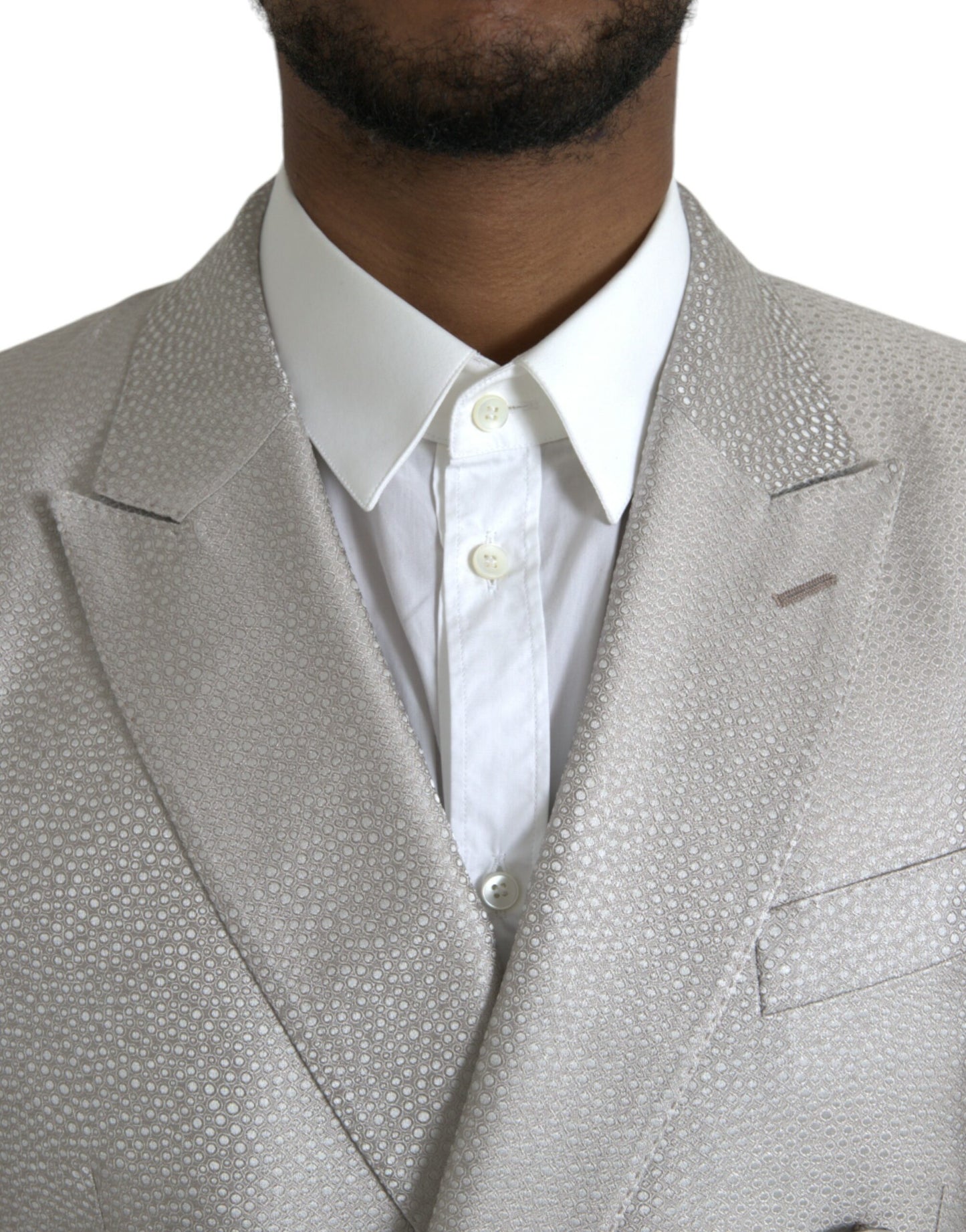 Blazer croisé Dolce & Gabbana blanc cassé MARTINI