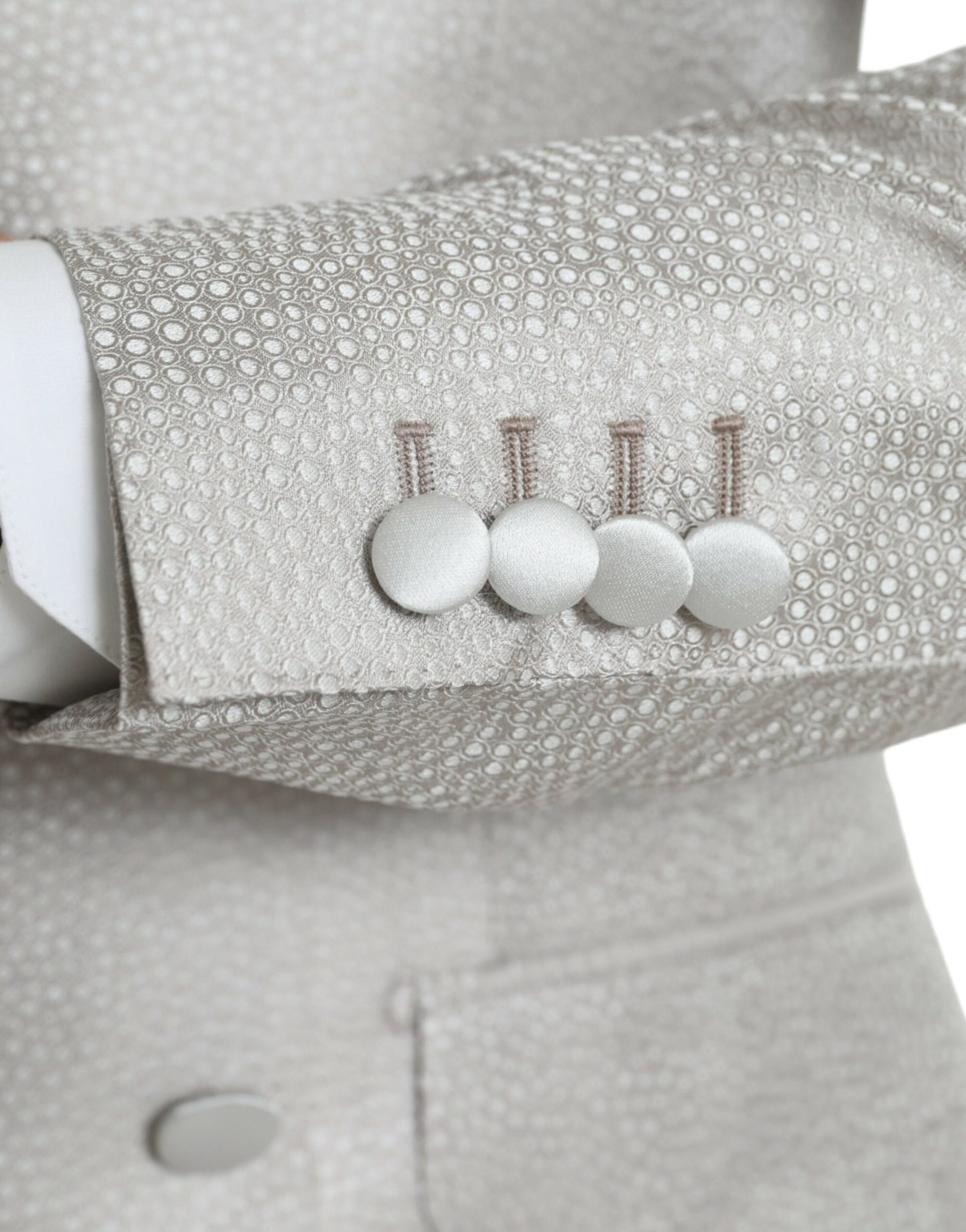 Blazer croisé Dolce & Gabbana blanc cassé MARTINI