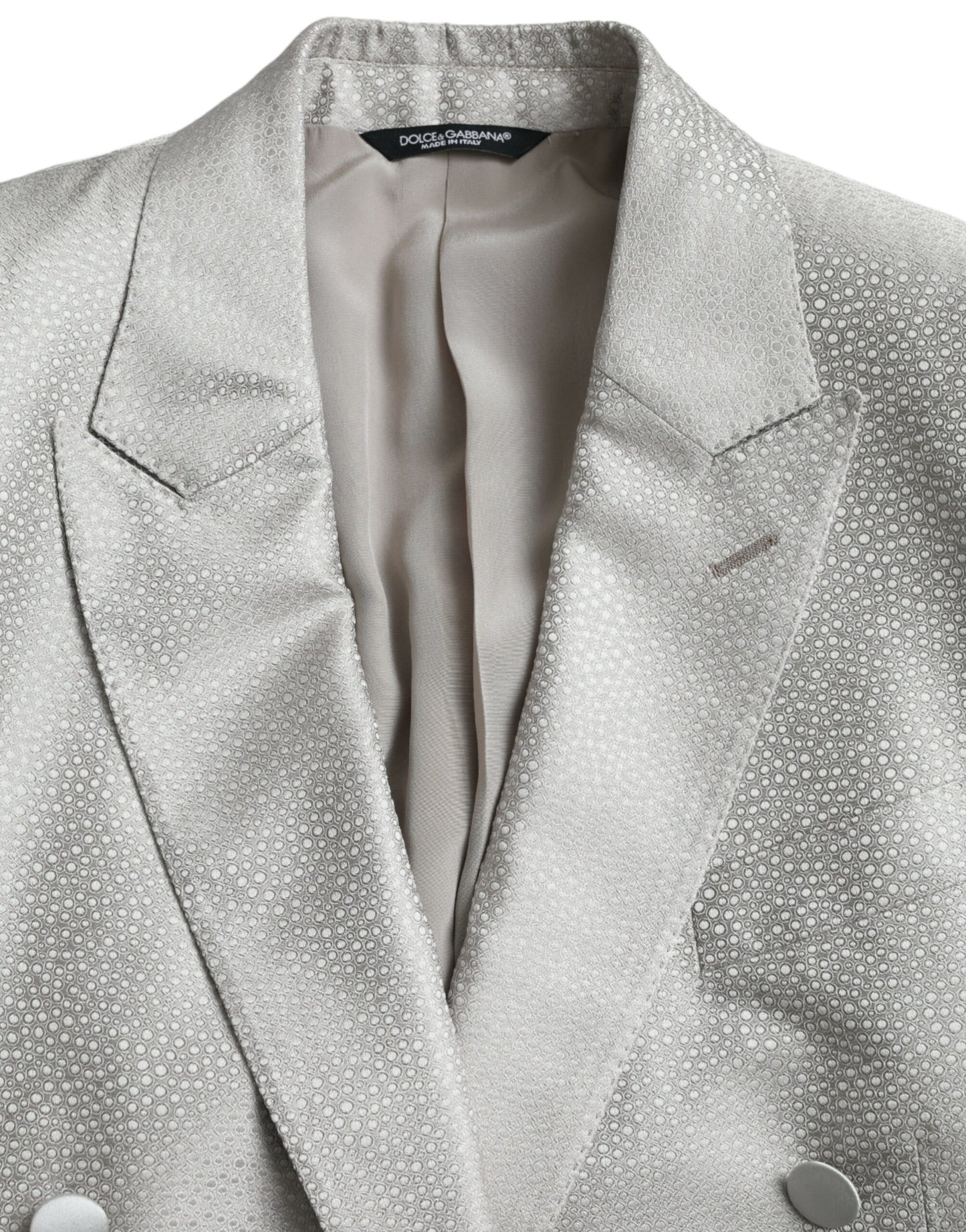 Blazer croisé Dolce & Gabbana blanc cassé MARTINI