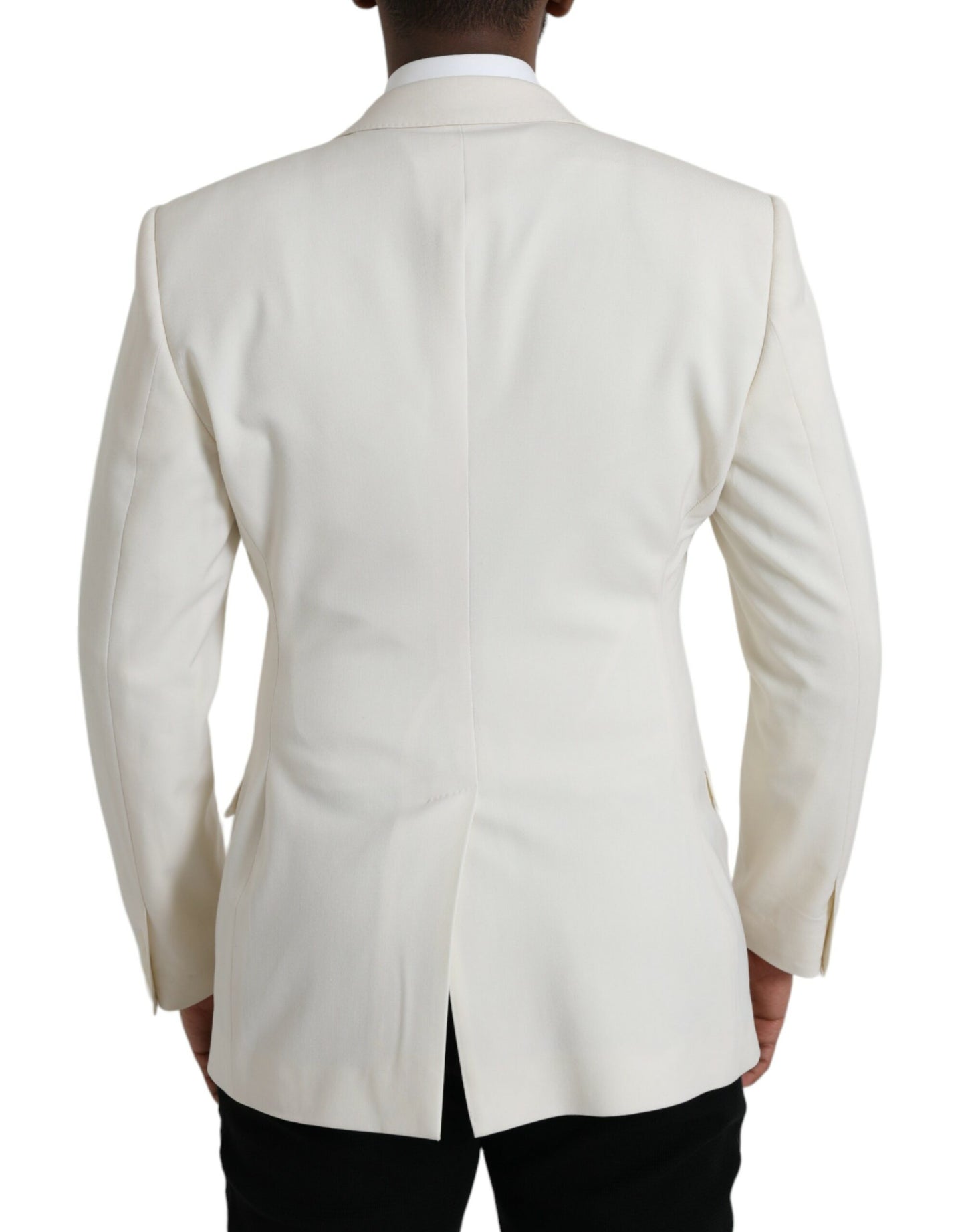 Blazer croisé MARTINI en laine blanche Dolce & Gabbana
