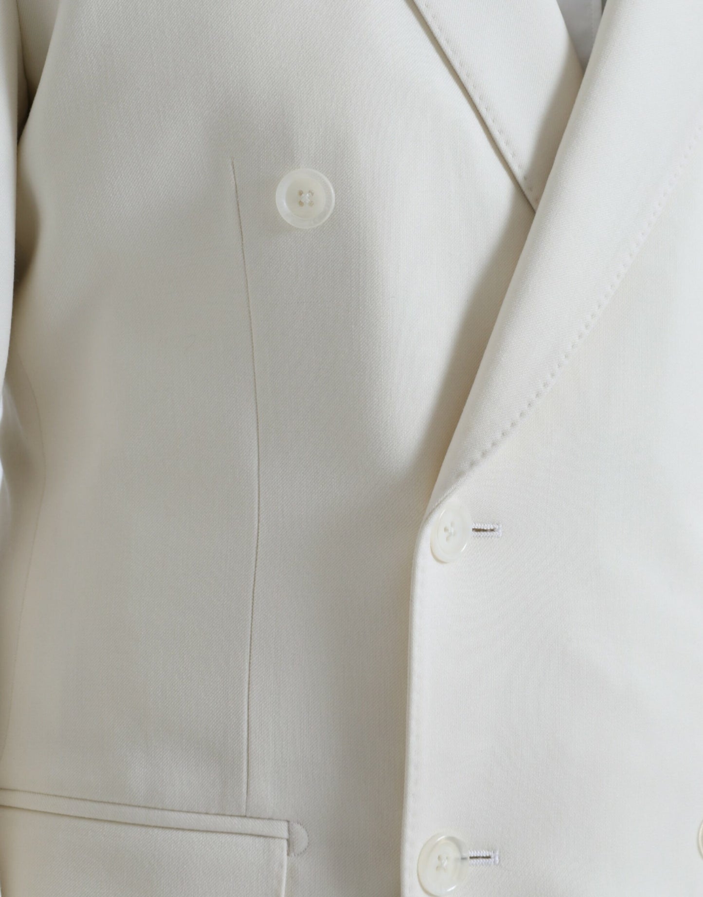Blazer croisé MARTINI en laine blanche Dolce & Gabbana