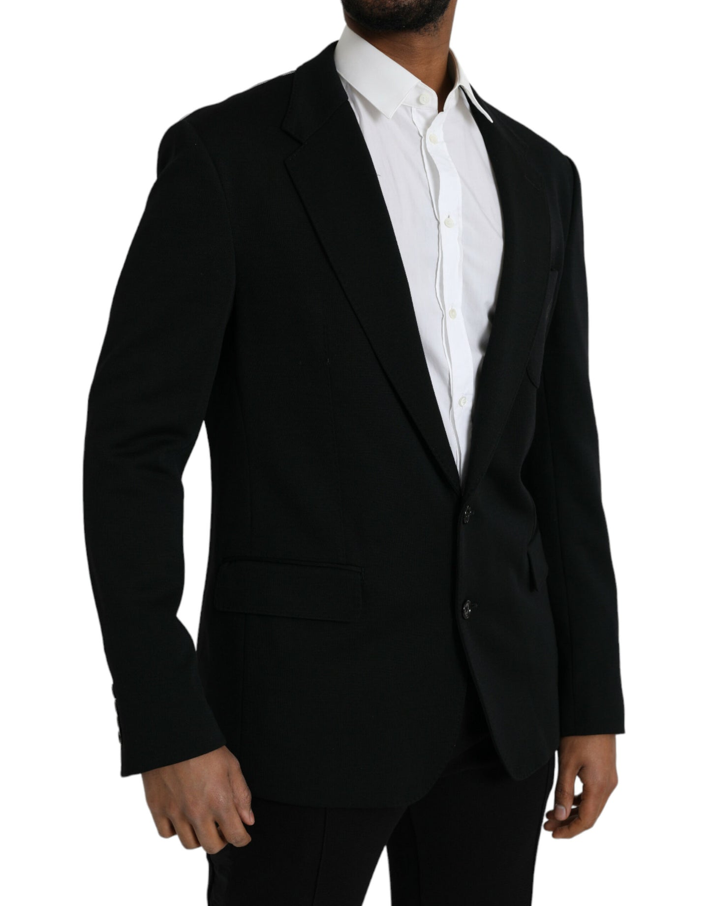 Blazer simple boutonnage en laine noire Dolce & Gabbana