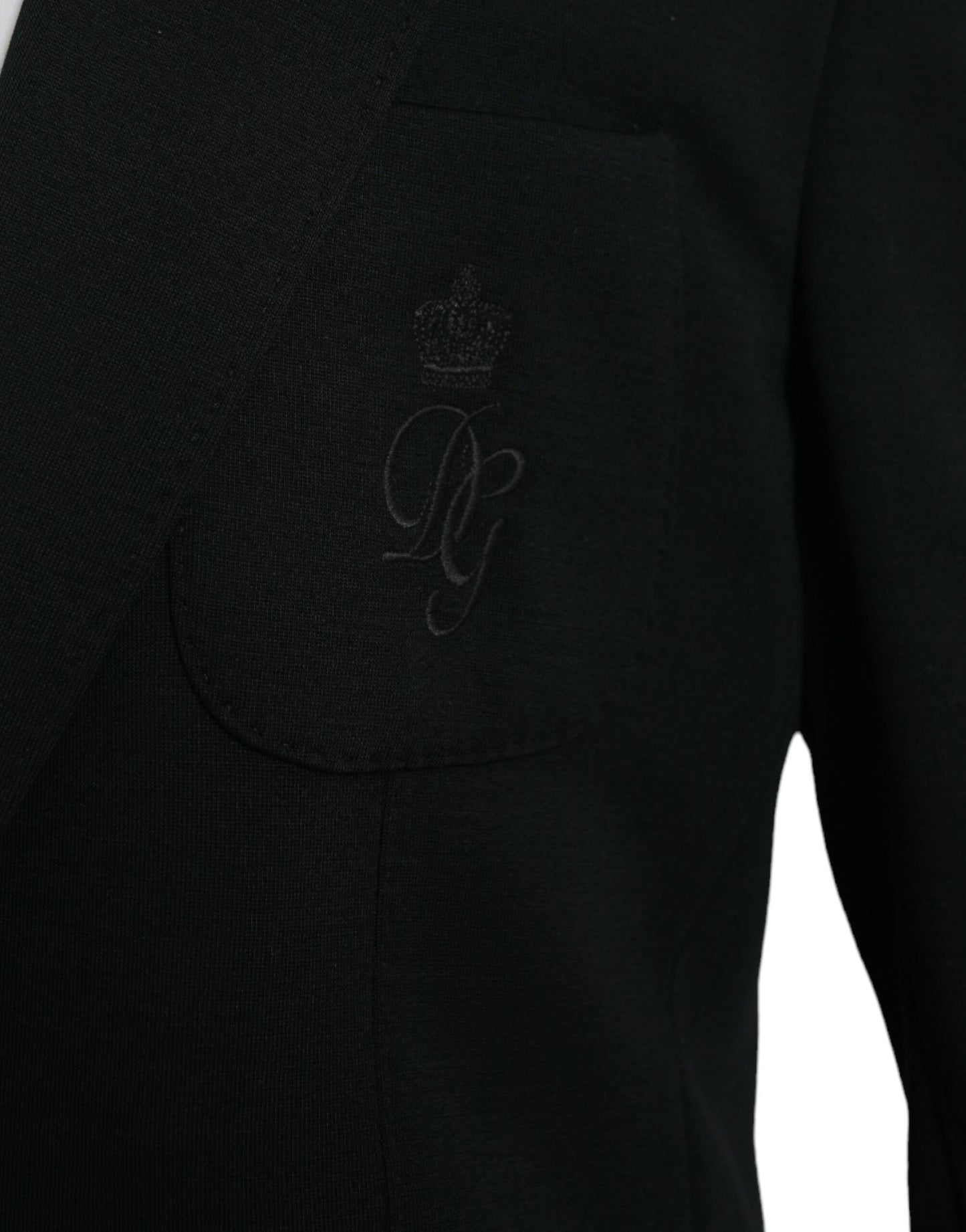 Blazer simple boutonnage en laine noire Dolce & Gabbana