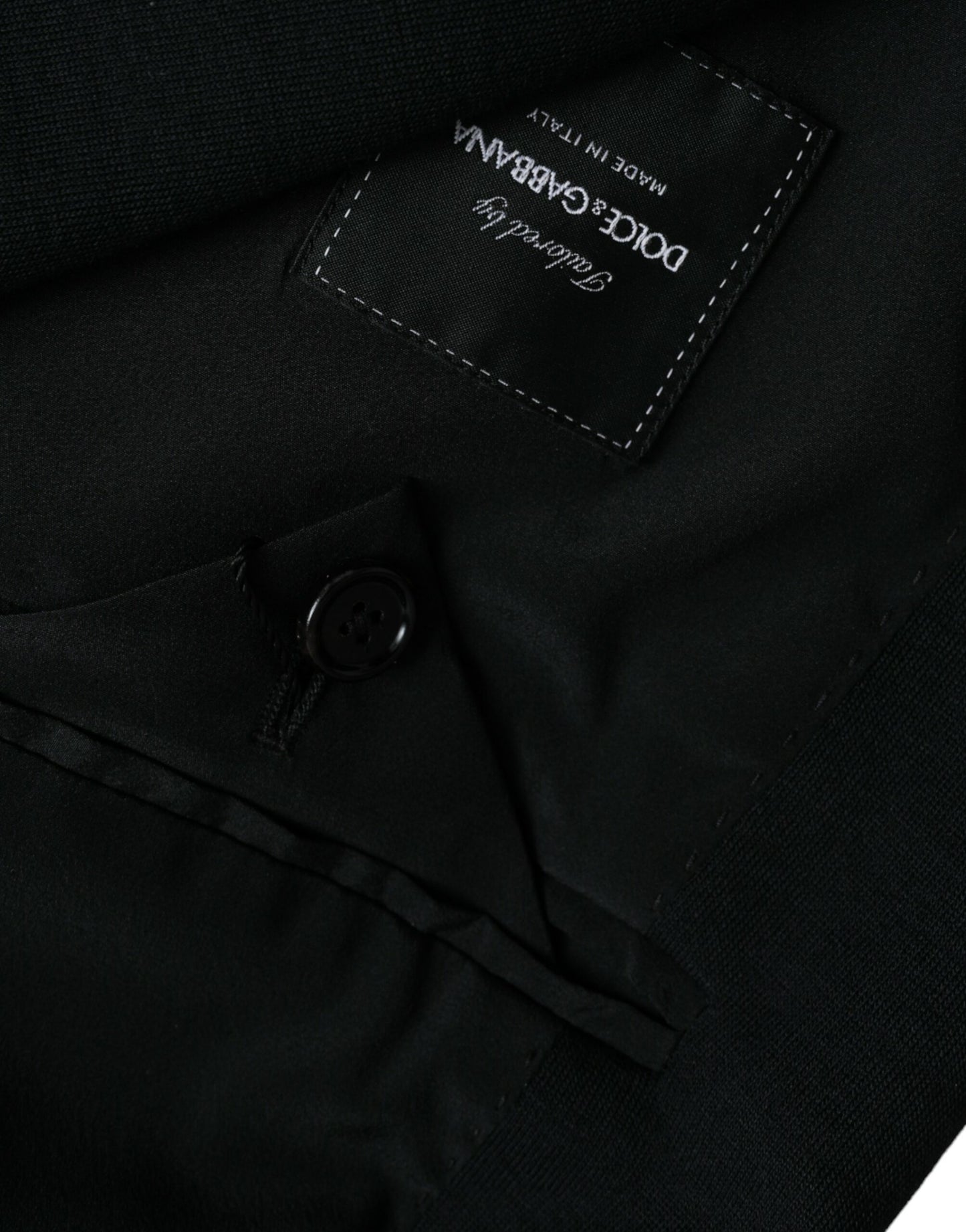 Blazer simple boutonnage en laine noire Dolce & Gabbana