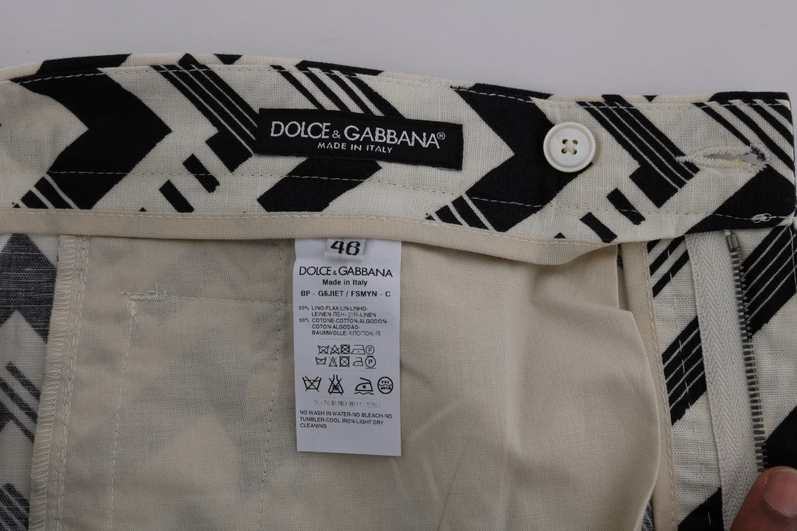 Short décontracté à rayures Dolce & Gabbana jusqu'aux genoux
