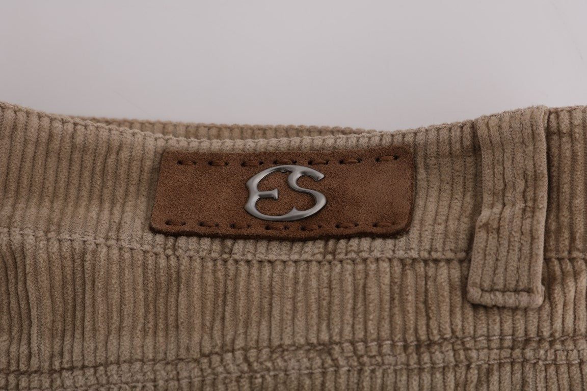Ermanno Scervino Pantalon de luxe coupe régulière beige
