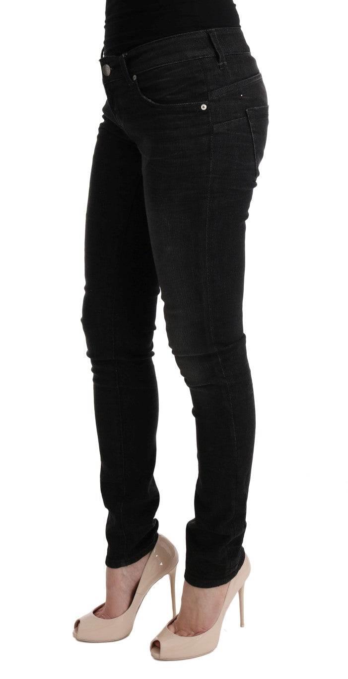 Jean slim noir en coton Eight Chic