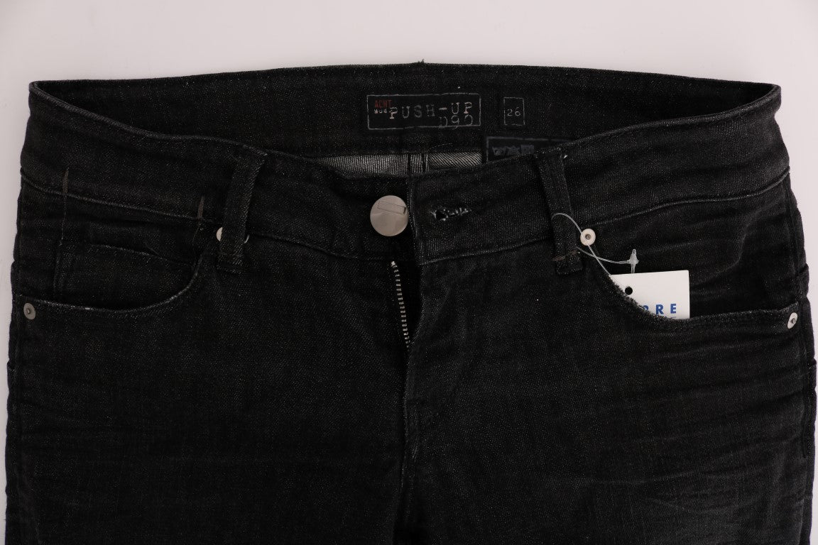 Jean slim noir en coton Eight Chic