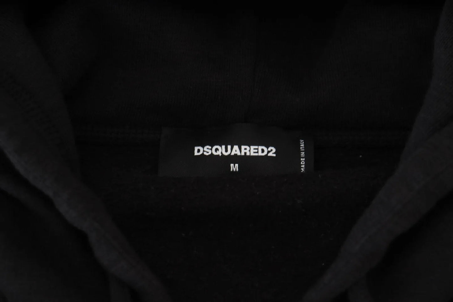 Dsquared² Black Embellished Full Zip Hooded Sweater by Dsquared²