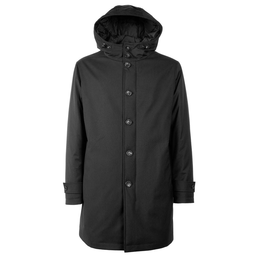 Veste homme en laine noire fabriquée en Italie