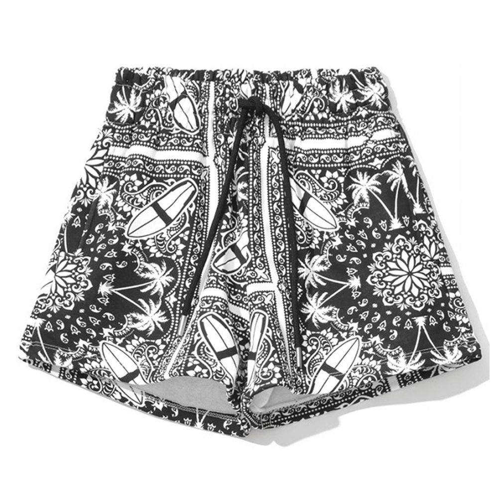 Short en coton monochrome à palmiers Comme Des Fuckdown Chic