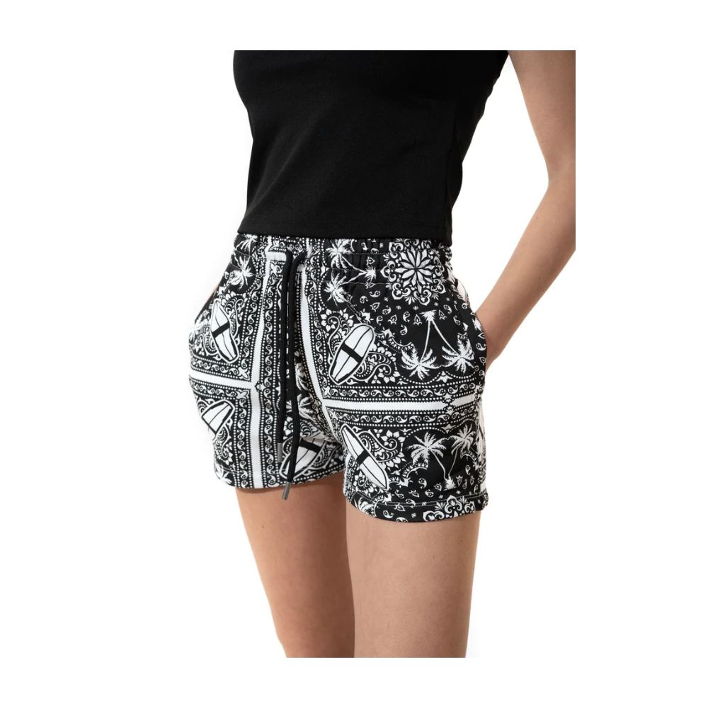 Short en coton monochrome à palmiers Comme Des Fuckdown Chic