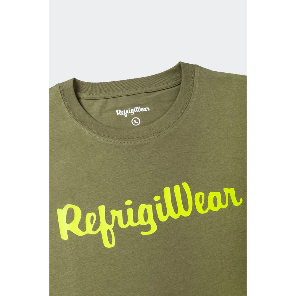 T-shirt militaire en coton Refrigiwear avec logo contrasté