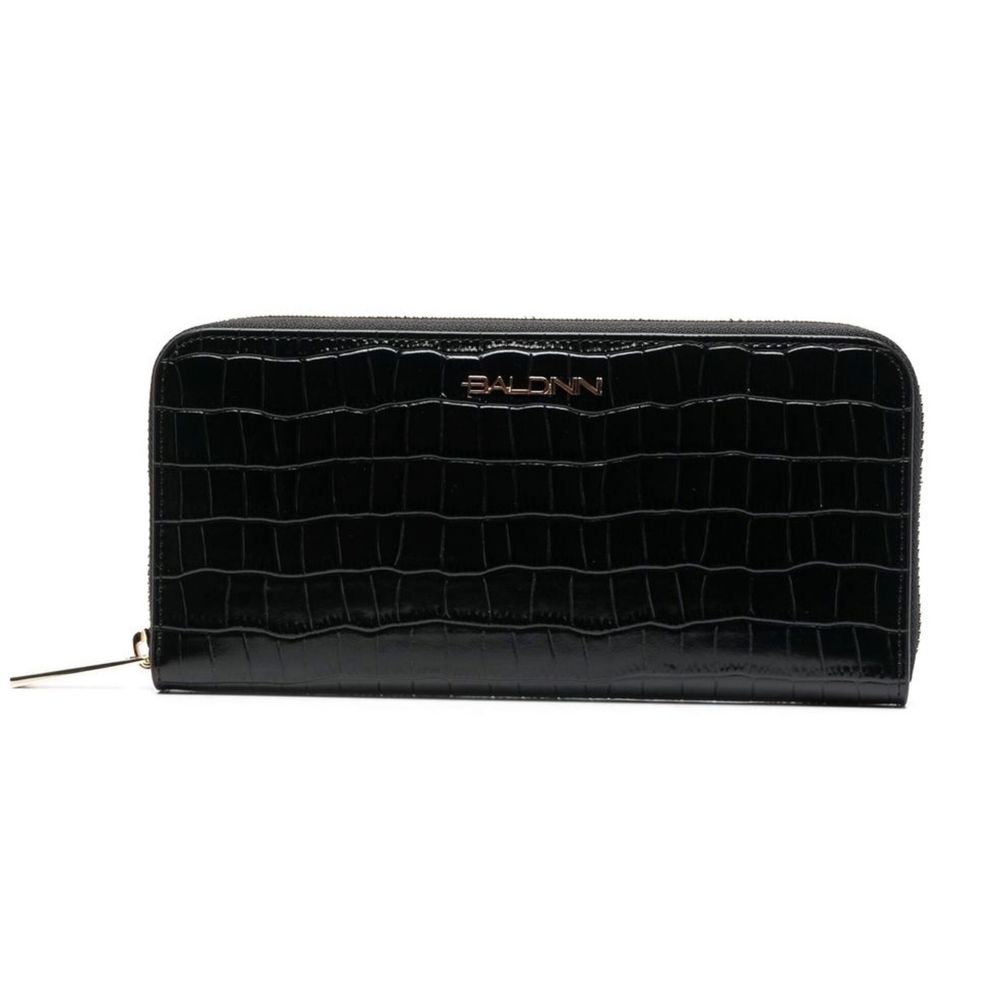 Baldinini Trend Elegant Croco Print Leather Wallet by Baldinini Trend