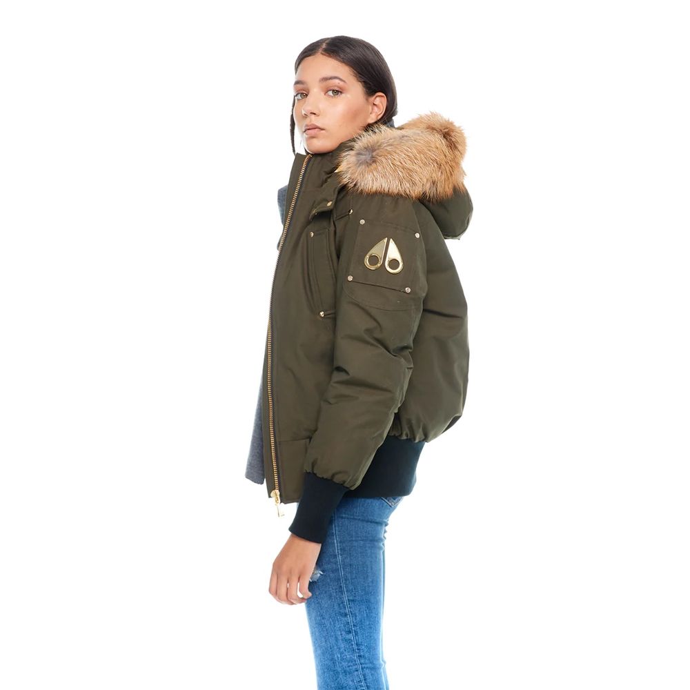Blouson aviateur en nylon militaire pour femme Moose Knuckles