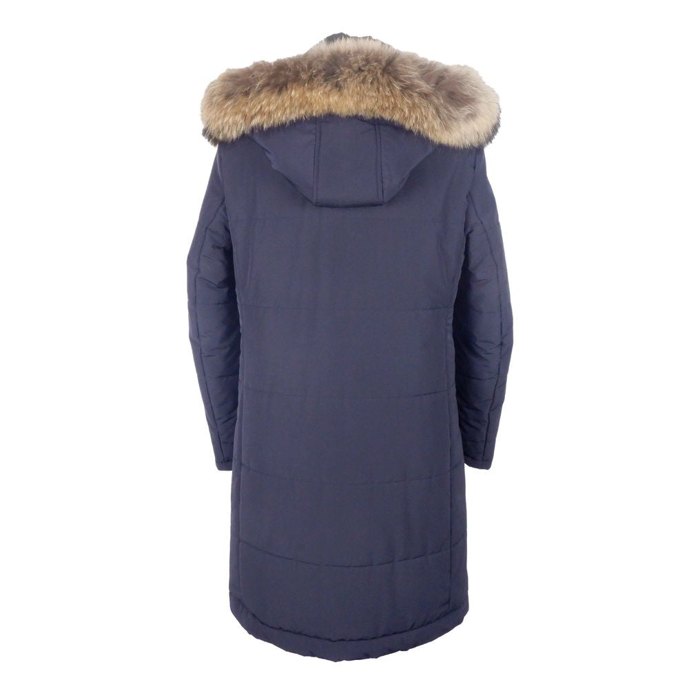 Imperméable homme en laine bleue fabriqué en Italie