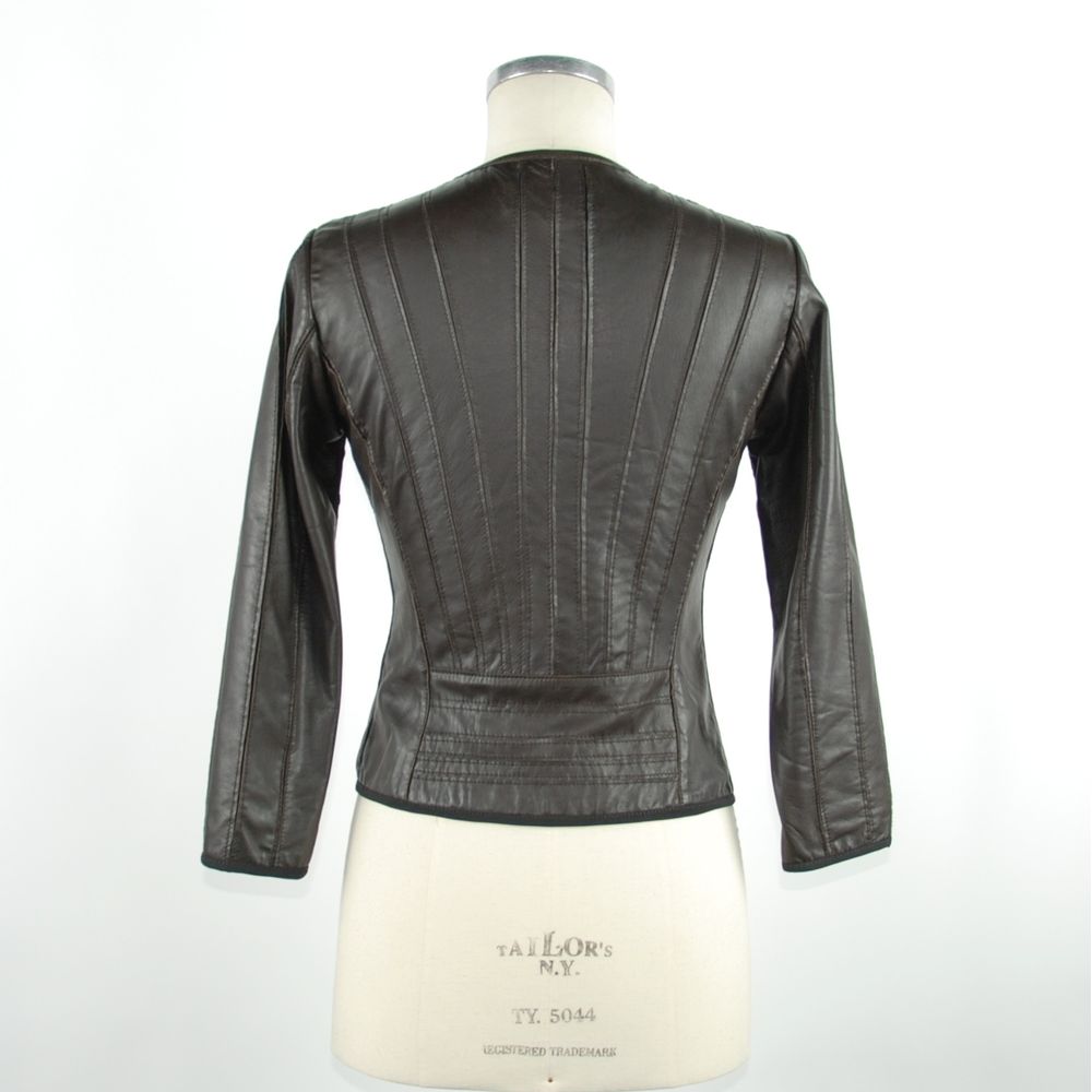 Veste en cuir noir pour femme Emilio Romanelli