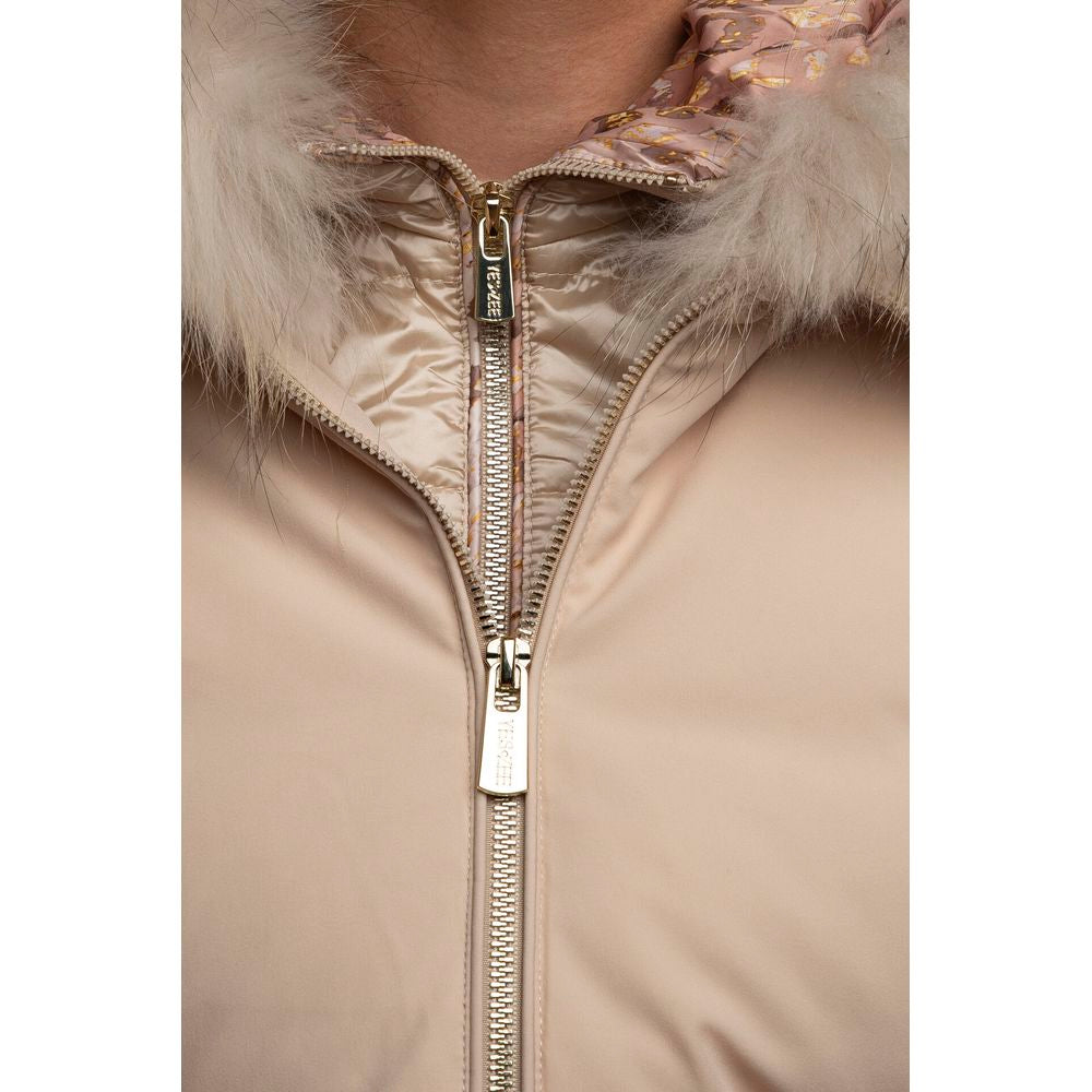Veste femme en polyamide beige Yes Zee
