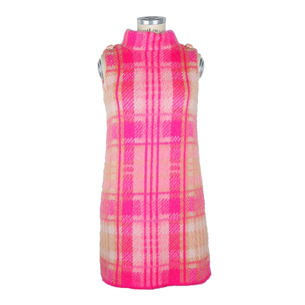 Elisabetta Franchi Fuchsia Marabou Women Dress by Elisabetta Franchi
