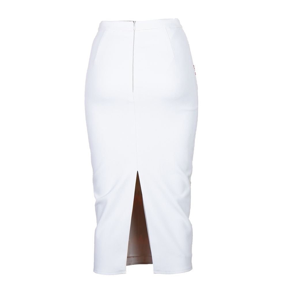 Jupe femme en polyester blanc Elisabetta Franchi