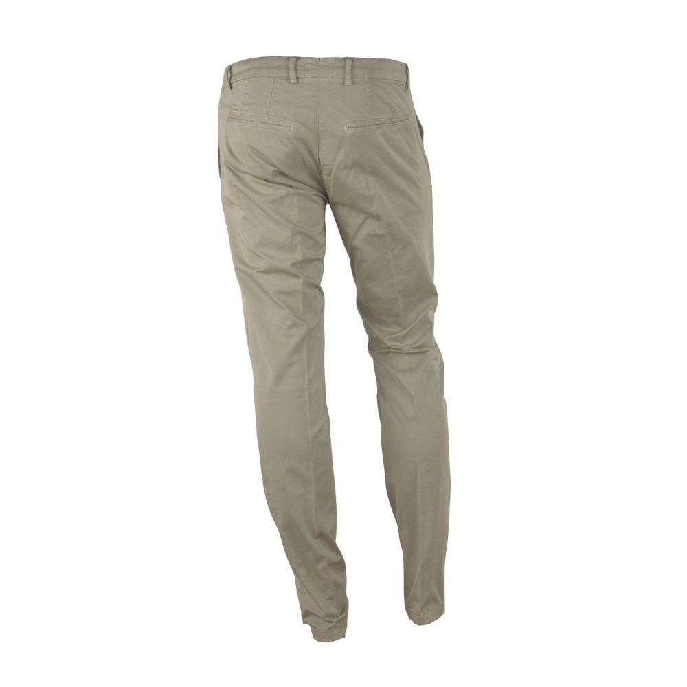 Pantalon d'été beige élégant pour homme fabriqué en Italie