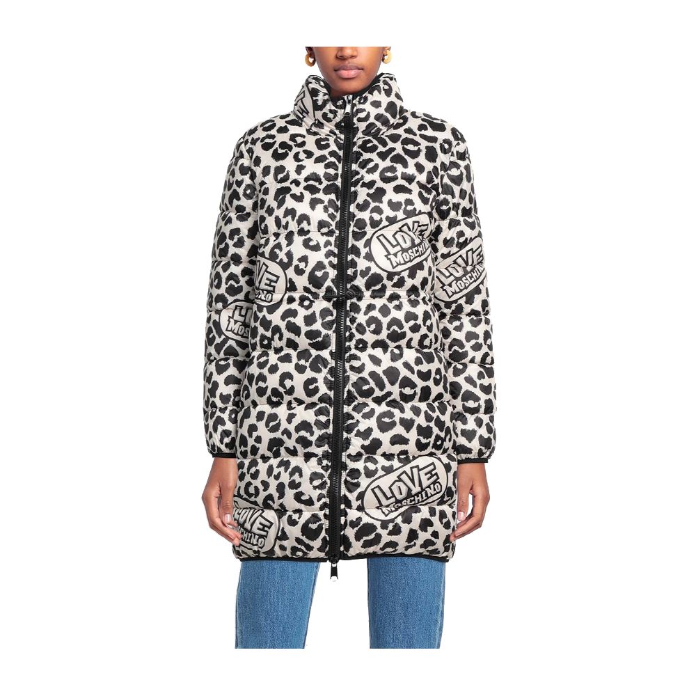 Doudoune à imprimé léopard chic Love Moschino