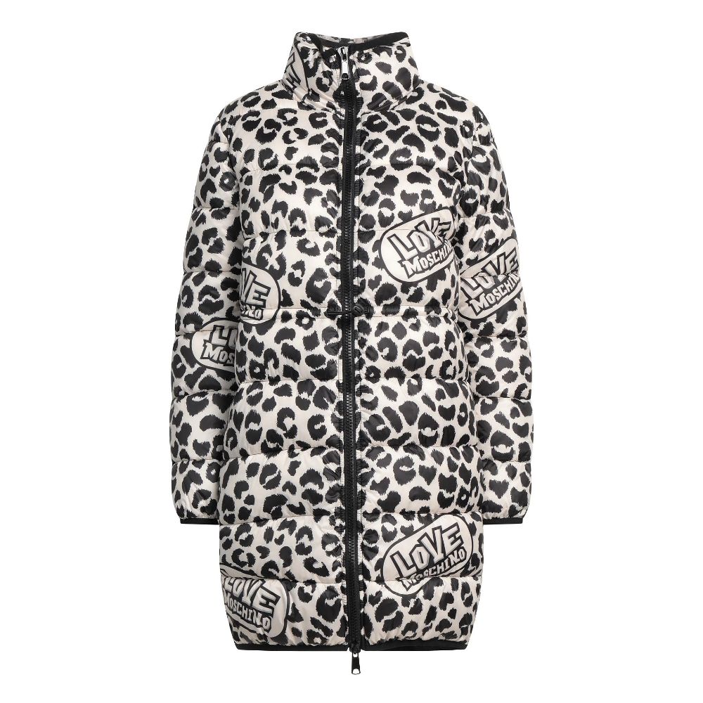 Doudoune à imprimé léopard chic Love Moschino