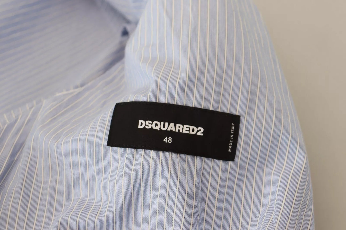 Blazer formel à simple boutonnage et rayures bleues Dsquared²
