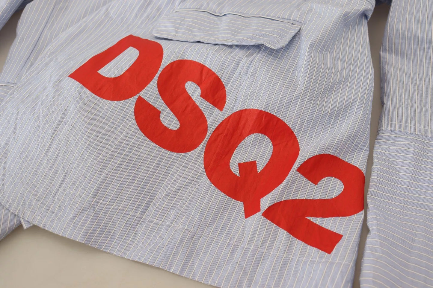Blazer formel à simple boutonnage et rayures bleues Dsquared²
