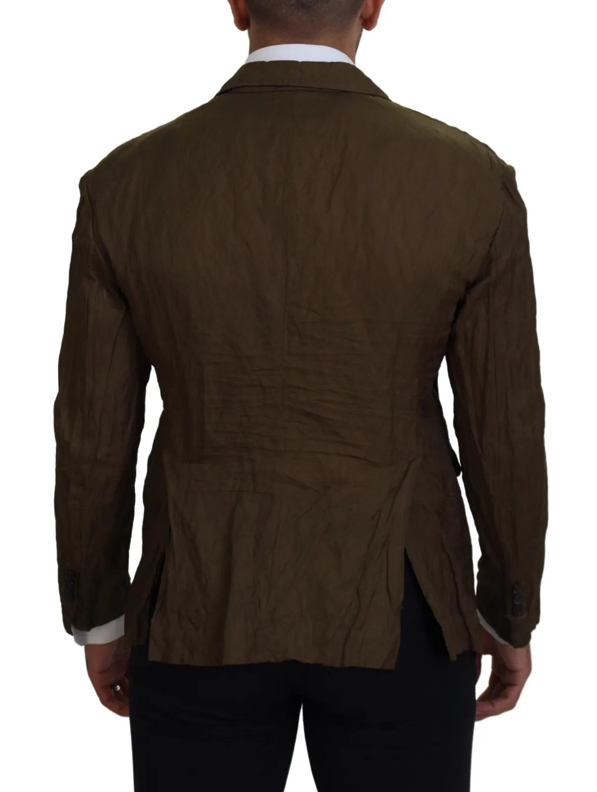 Veste blazer verte à simple boutonnage pour homme Dsquared²