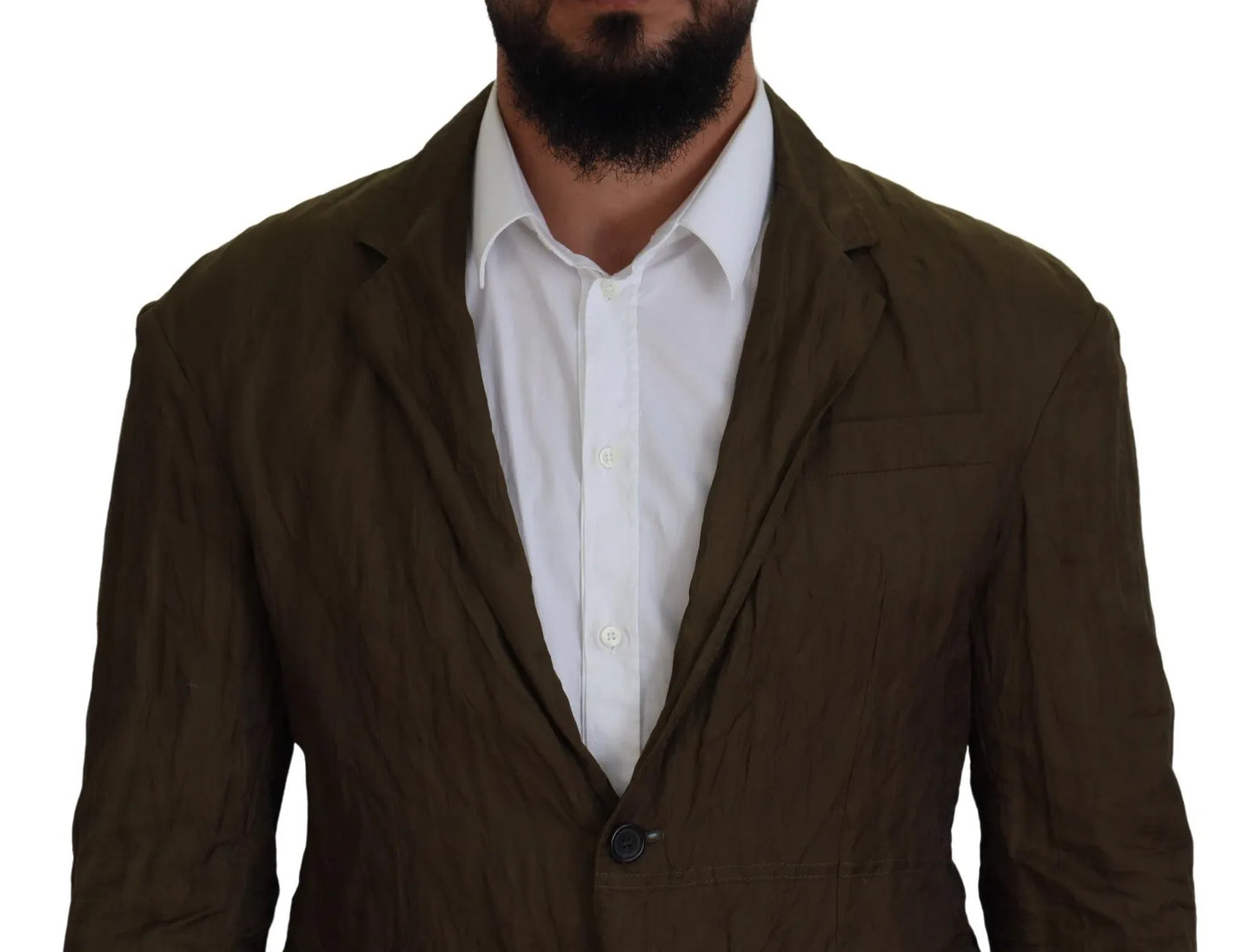 Veste blazer verte à simple boutonnage pour homme Dsquared²