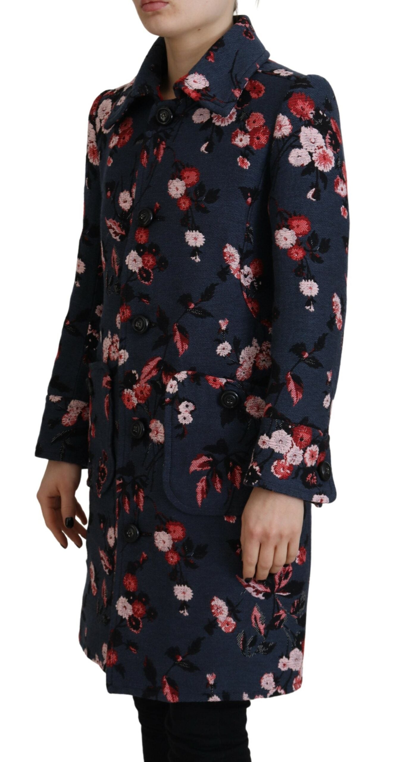 Veste blazer longue imprimée multicolore Dsquared² pour femme