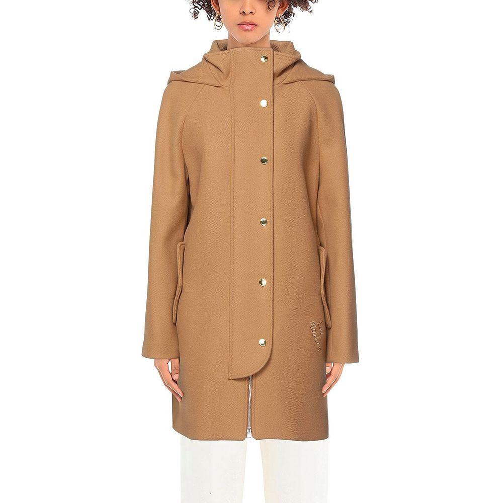 Manteau en laine marron Love Moschino pour femme