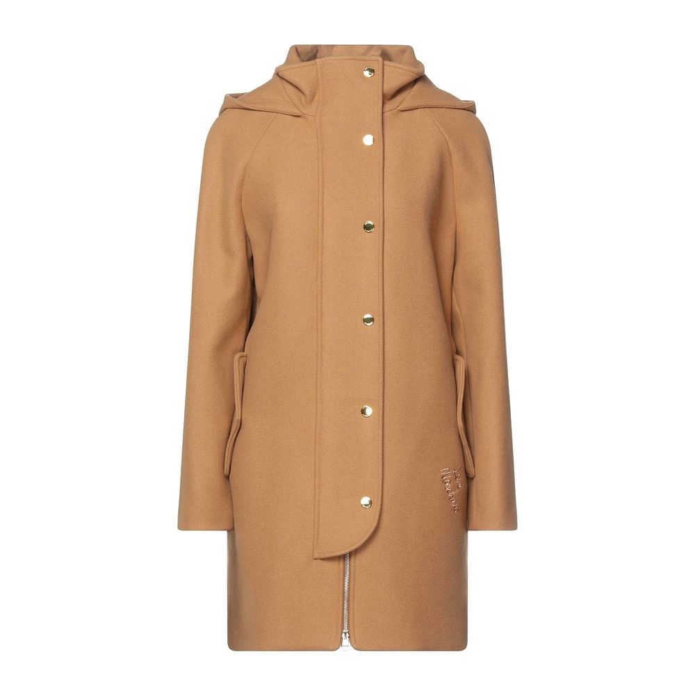 Manteau en laine marron Love Moschino pour femme