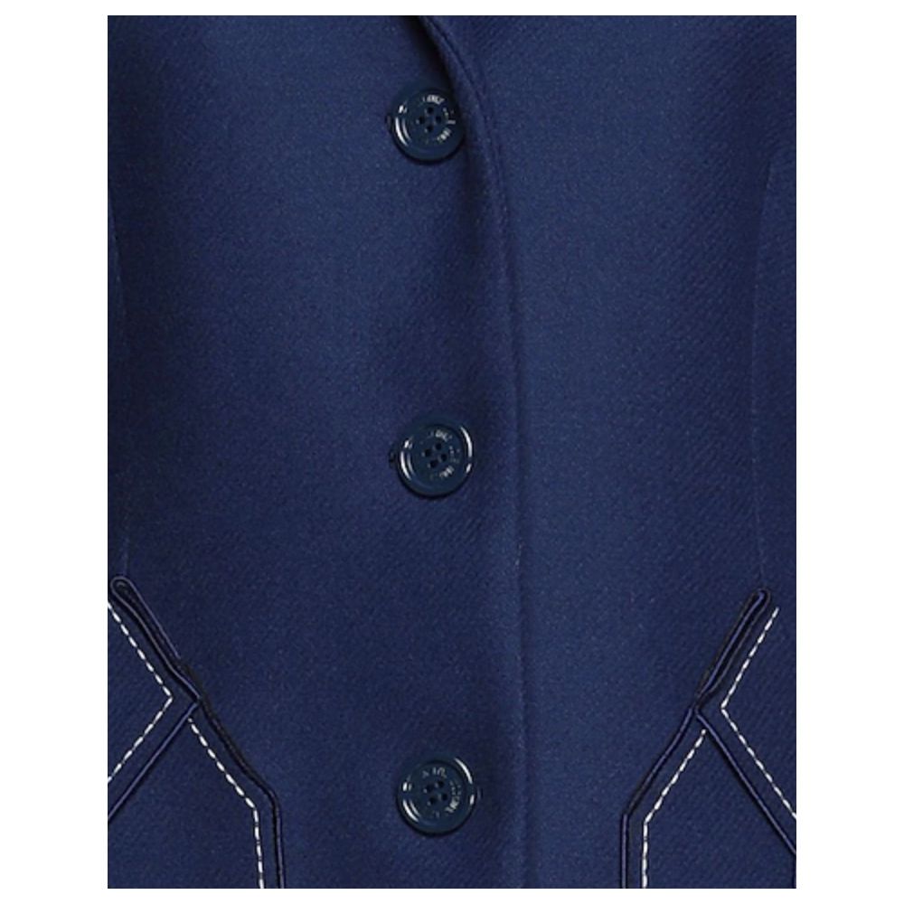 Manteau en laine bleu Love Moschino pour femme