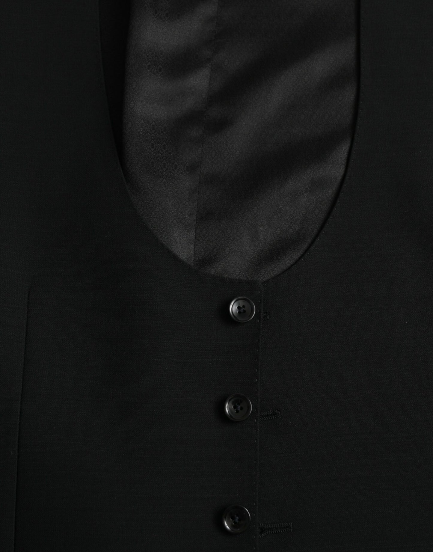 Robe gilet en laine noire Dolce & Gabbana