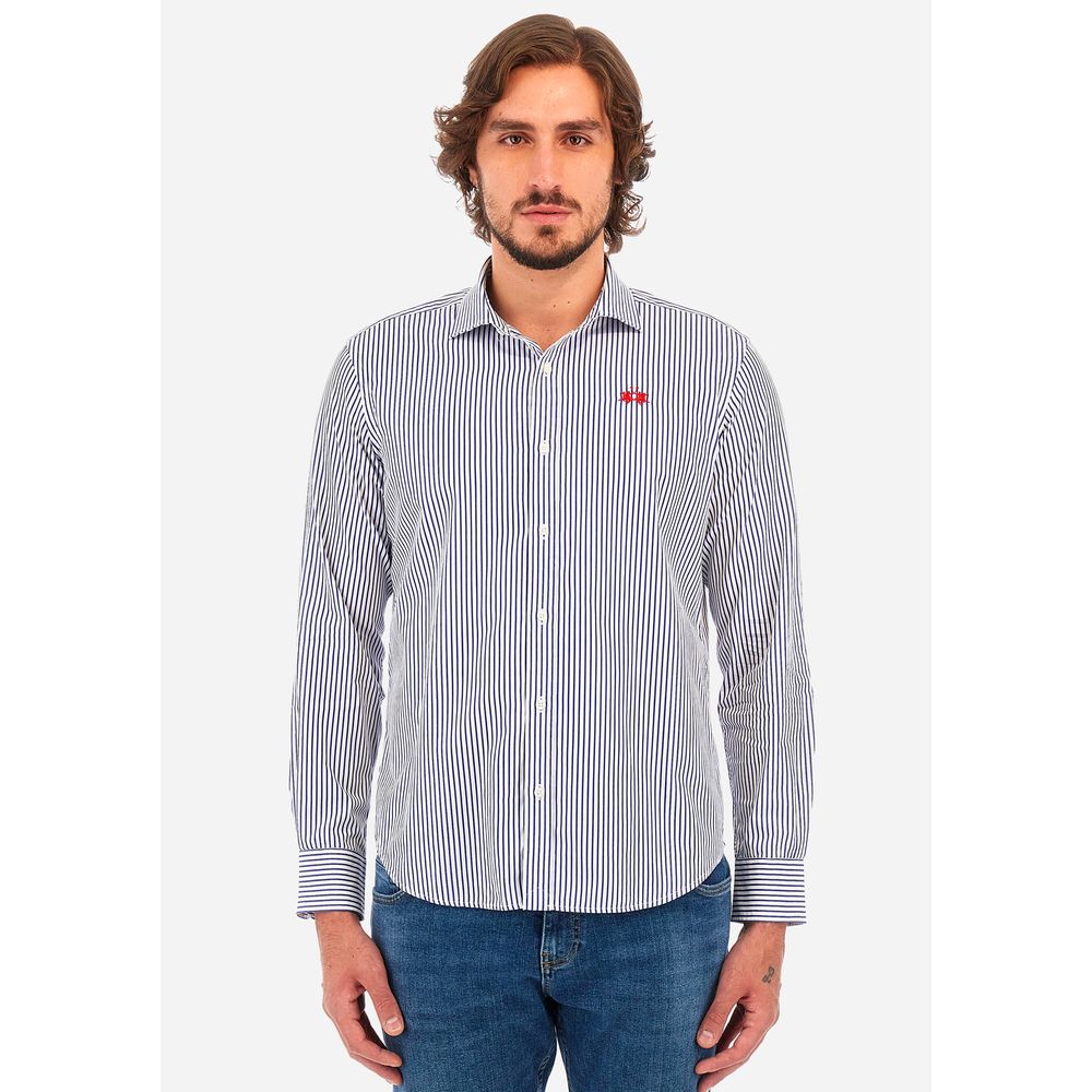 La Martina White Cotton Shirt by La Martina