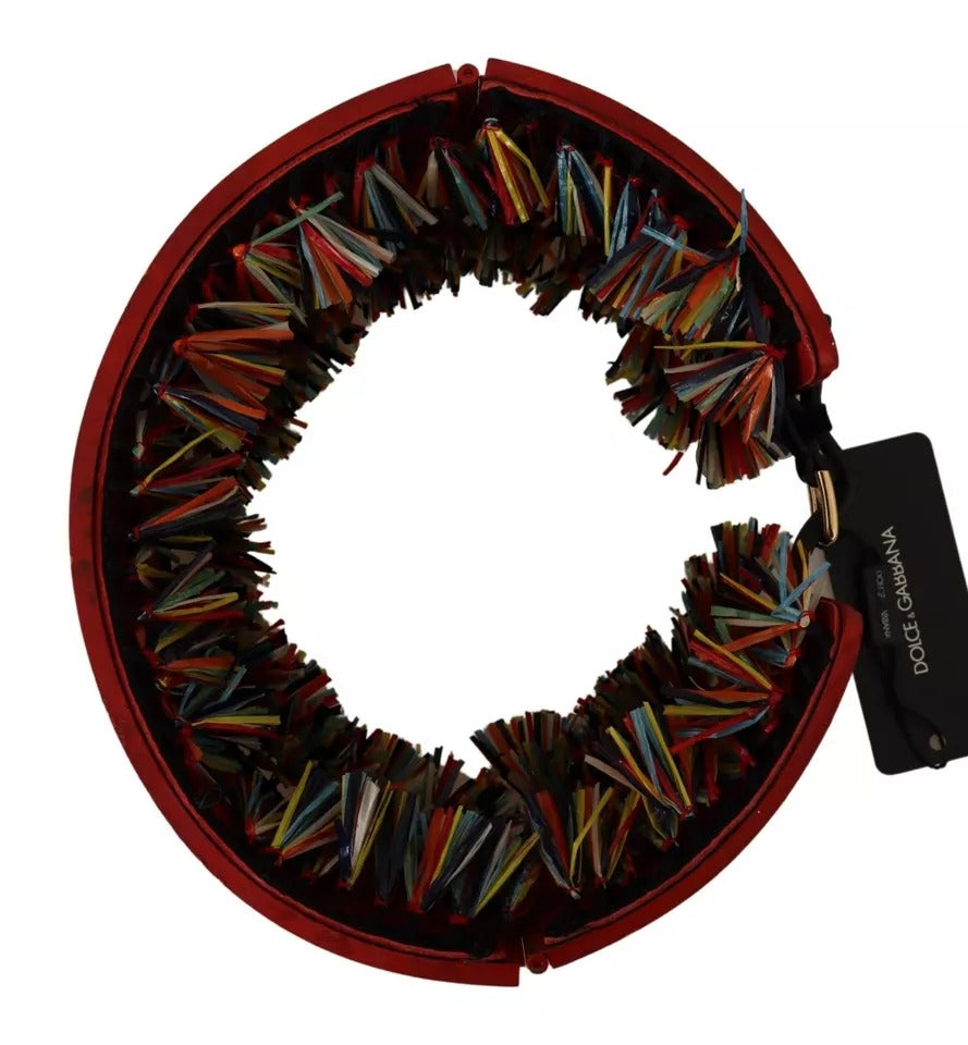 Dolce & Gabbana Ceinture Carretto large à fleurs multicolores