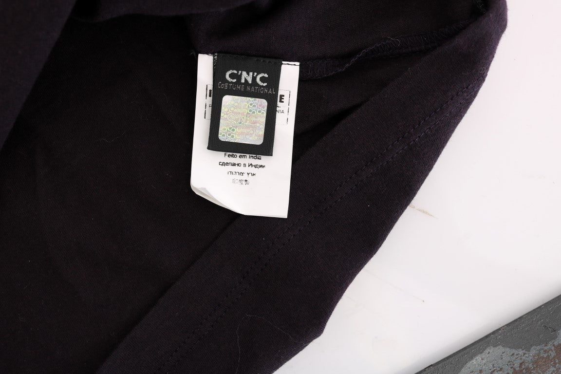 Chemisier élégant à col en V violet Costume National