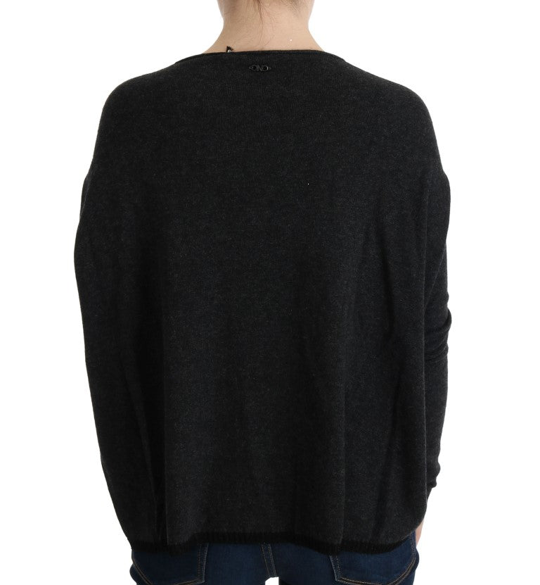 Pull ras du cou gris élégant de Costume National