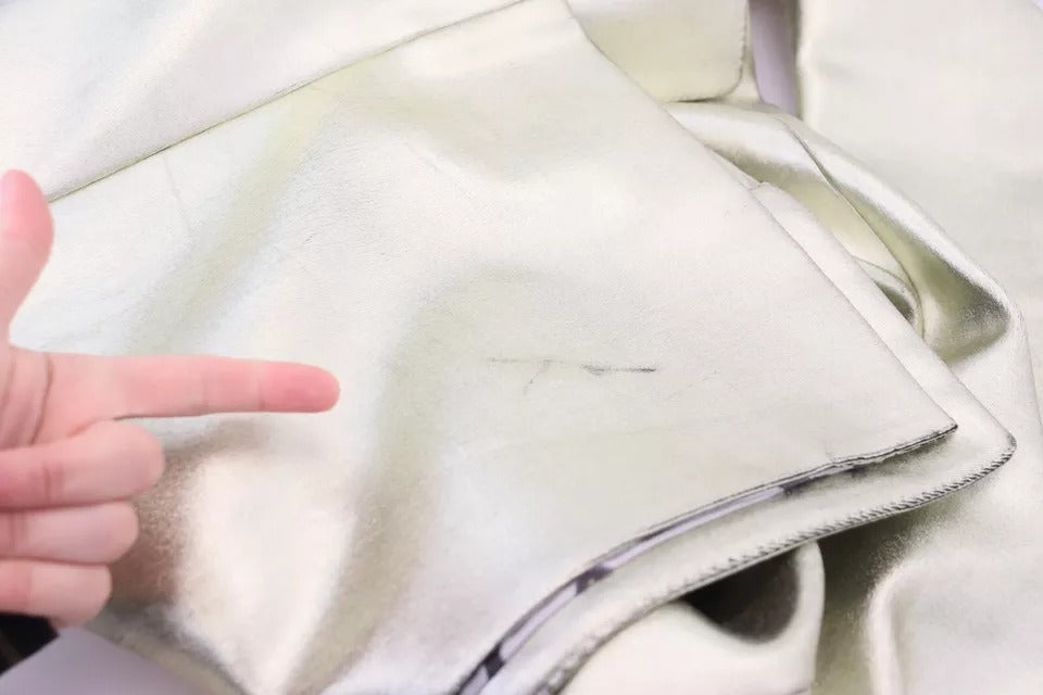Veste longue croisée en viscose dorée Dolce & Gabbana