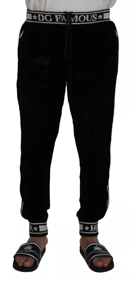 Dolce & Gabbana Black Jogger Jogging Trouser Cotton Pants by Dolce & Gabbana