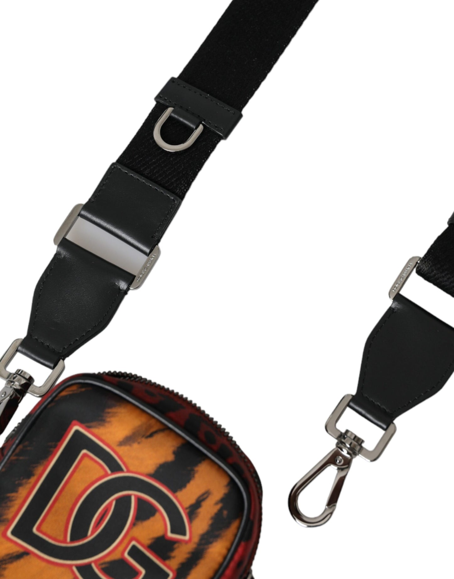 Sac bandoulière Dolce & Gabbana en nylon multicolore à imprimé tigre et logo