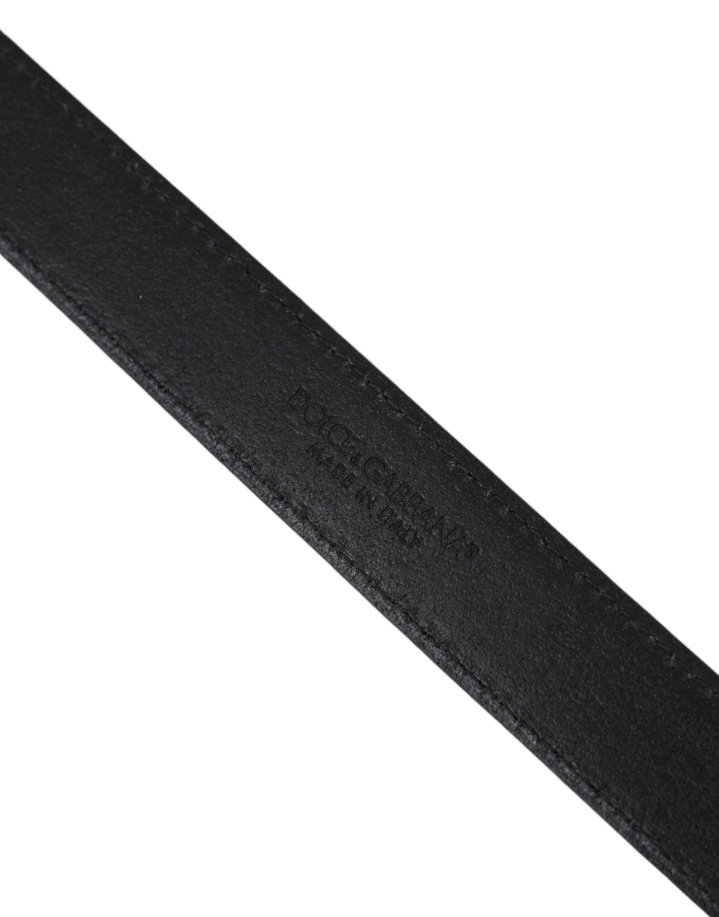 Ceinture Dolce & Gabbana en daim beige avec boucle argentée pour homme