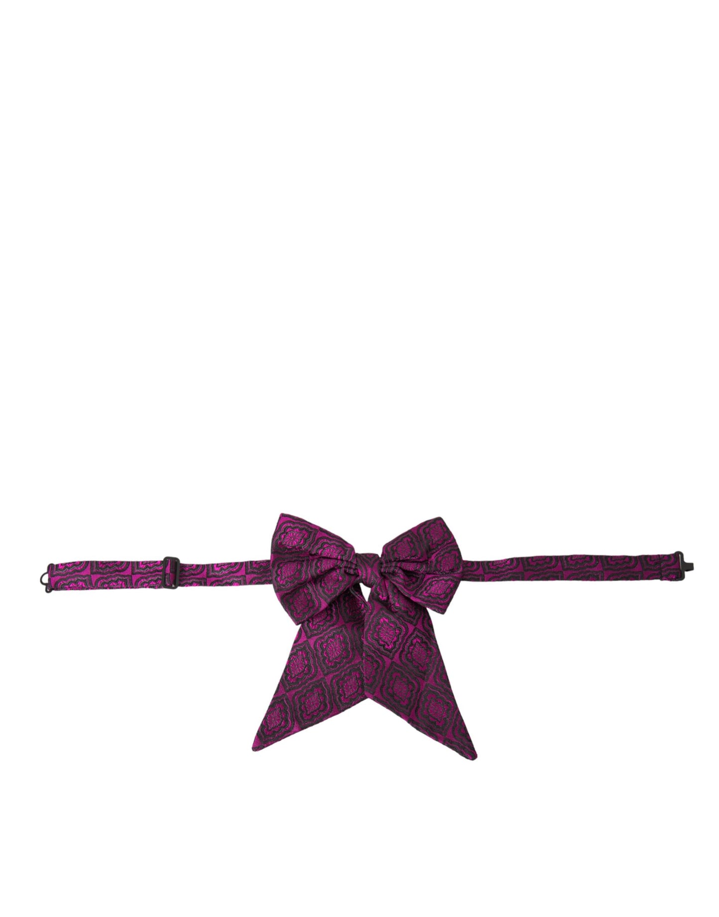 Nœud papillon ajustable en soie à ruban violet Dolce & Gabbana pour homme
