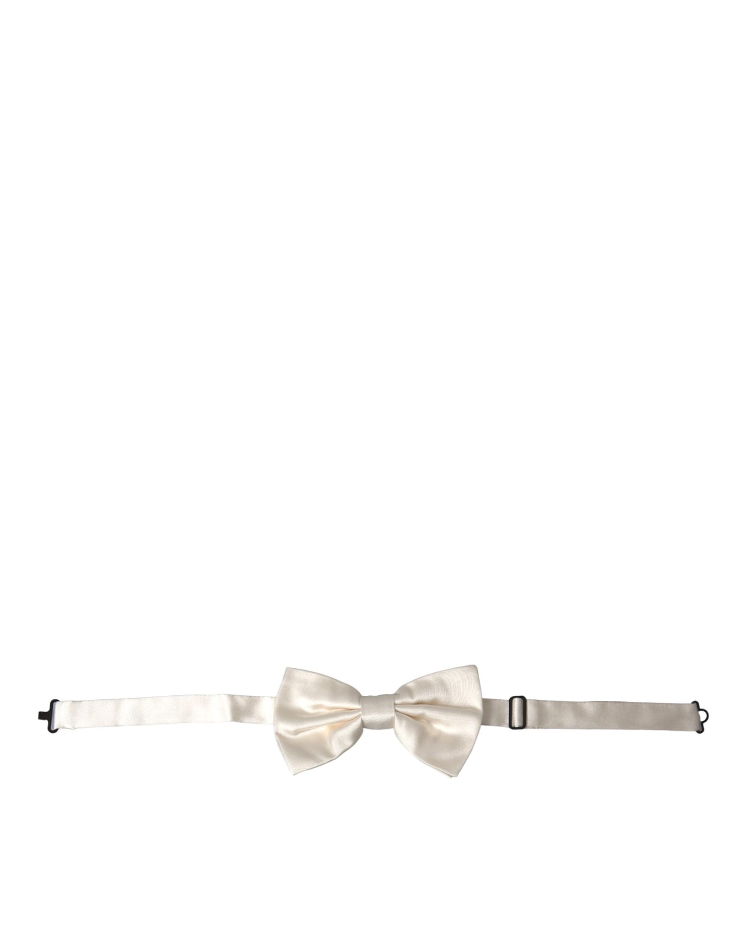 Nœud papillon ajustable en soie blanc cassé Dolce & Gabbana pour homme